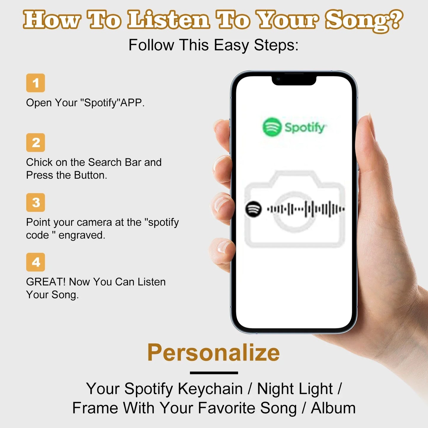 Lampa Personalizată Spotify cu Poză ❤️ | Cadoul perfect pentru persoana iubită