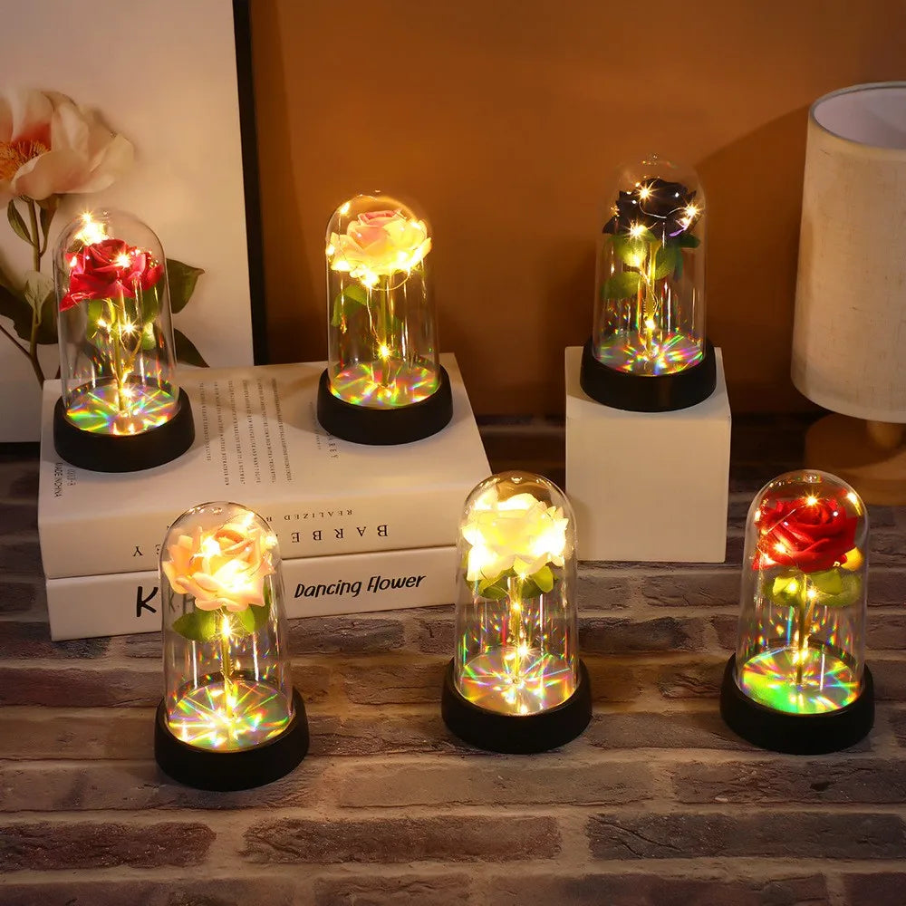 Trandafir Etern LED – Cadoul Perfect pentru Persoana Iubită 🌹